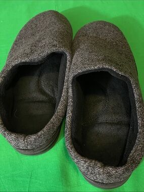 isotoner Men's Slip-On House Shoes in Charcoal Gray